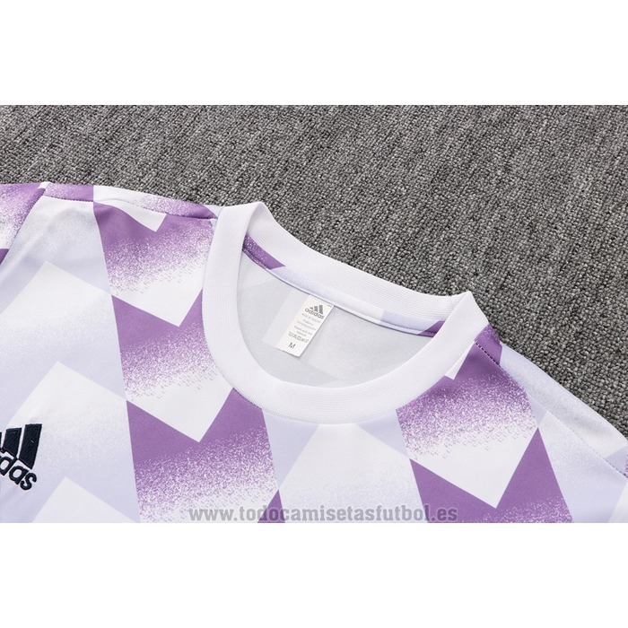 Chandal del Real Madrid Manga Corta 2022-2023 Blanco y Purpura